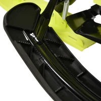 Outsunny Kids Snow Sled, Ski Sled Slider Board,  Racer Snowmobile, with Foot Break, Pull Rope, Steering Wheel, for Downhill and Uphill, Age 5 & up, Gift for Boys & Girls(m-9)