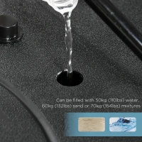 Soozier 7.5-10ft Portable Basketball Hoop Basketball Goal with High Strength 43'' PE Backboard, Wheels and Weighted Base(m-5)