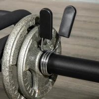 Soozier 61'' Olympic Hex Bar, Trap Bar, Solid Hexagon Weight Bar for Powerlifting, Squats, Deadlifts, Shrugs, Power Pulls, 220 Lbs Capacity(m-6)