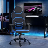Vinsetto High Back Racing Style Gaming Office Chair Home Computer Task Chair with Armrest, Seat on Wheels, Tilt,  Blue(m-9)