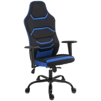 Vinsetto High Back Racing Style Gaming Office Chair Home Computer Task Chair with Armrest, Seat on Wheels, Tilt,  Blue(m-11)