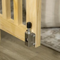 PawHut Wooden Dog Crate, Indoor Dog Kennels with Cushion Drawer Bowl Storage for Small Dogs, 37.5" x 23" x 27.5", Natural(m-9)