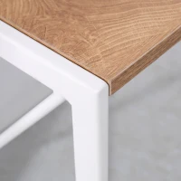 HOMCOM Folding Computer Desk, 47.25"W Home Office Writing Desk with Metal Frame, Natural(m-8)