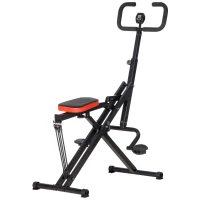 Soozier Squat Machine, Foldable Db Method Machine, Glutes Workout Equipment with Adjust Fitness Levels and LCD Monitor(m-2)