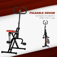 Soozier Squat Machine, Foldable Db Method Machine, Glutes Workout Equipment with Adjust Fitness Levels and LCD Monitor(m-4)