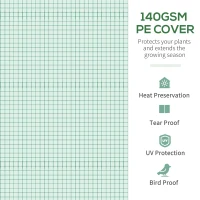 Outsunny 11.5' x 10' x 6.5' Walk-in Tunnel Greenhouse, Green House with Zippered Mesh Door, 7 Mesh Windows & Roll-up Sidewalls, Upgraded Gardening Plant Hot House with Galvanized Steel Hoops, Green(m-5)