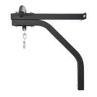 Soozier Heavy-duty Wall Mounted Pull Up Bar with Punching Bag Hanger Boxing Training Hook Black(m-8)