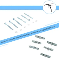 Soozier Heavy-duty Wall Mounted Pull Up Bar with Punching Bag Hanger Boxing Training Hook Black(m-6)