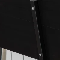 Outsunny Raised Garden Bed with Trellis & Storage Shelf, Elevated Planter Box with Metal Legs, Bed Liner and Drainage Holes, for Vegetable Vines, Climbing Plants, Flowers, Black(m-8)