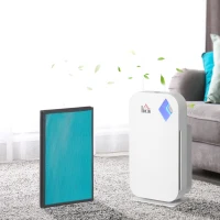 HOMCOM Air Purifier Filters Replacement for 823-033V80WT, 2-in-1 Cold Catalyst and Activated Carbon Filter, for Home, 1 Pack(m-6)