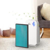 HOMCOM Air Purifier Filters Replacement for 823-033V80WT, 2-in-1 Cold Catalyst and Activated Carbon Filter, for Home, 1 Pack(m-1)