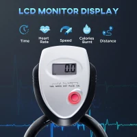 Soozier Magnetic Resistance Exercise Bike with LCD Monitor, Belt Drive Training Bicycle(m-4)