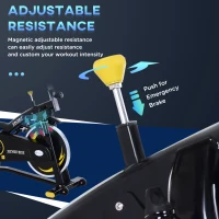 Soozier Magnetic Resistance Exercise Bike with LCD Monitor, Belt Drive Training Bicycle(m-6)