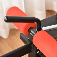 Soozier Training Bench Sit-Up Bench Abdominal Trainer Multifunction With Training Bands Fitness Steel Black(m-9)