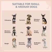 PawHut Wicker Dog House Outdoor with Canopy, Fancy Dog Bed Rattan Outside Dog Shelter with Water-Resistant Soft Cushion, Small Dog House for Medium Dogs(m-4)