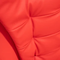 HOMCOM Executive Office Chair, High Back Reclining Computer Chair with Footrest and Armrest, Red(m-8)