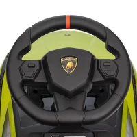 Aosom Licensed Lamborghini SIAN FKP 37 Kids Ride on Push Car, Ride Racer, Foot-to-floor Sliding Car with Music, Headlights, Under Seat Storage, for 18-48 Months, Green(m-8)