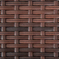 Outsunny 20" Patio Wicker Coffee Table, Outdoor Coffee Table with Plastic Board Underneath the Woven Tabletop for Patio, Garden, Balcony, Mixed Brown(m-10)