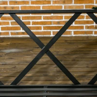 Outsunny 3-Seat Patio Swing Chair, Porch Swing Glider with Cushion, 3 Throw Pillows & Adjustable Canopy for Porch, Garden, Poolside, Backyard, Black(m-9)