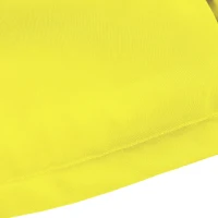 Outsunny Proch Swing Cushion, 40.5" x 40" x 4" Outdoor Bench Cushion with Backrest, 4" Thick Filling and String Ties, 2 Seater, Yellow(m-9)