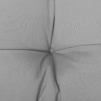 Outsunny Set of 2 Patio Bench Replacement Cushions, 2 Seater Outdoor Loveseat Cushion Seat Pad, 43" x 19" x 3", Grey(m-10)