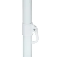 Outsunny Quick Beach Cabana Canopy Umbrella, 8' Easy-Assembly Sun-Shade Shelter with Sandbags and Carry Bag, Cool UV50+ Fits Kids & Family, Blue Coconut Palm(m-9)