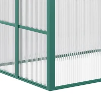 Outsunny Aluminium Cold Frame Greenhouse Garden Portable Raised Planter with Openable Top, 51" x 28" x 24"(m-9)