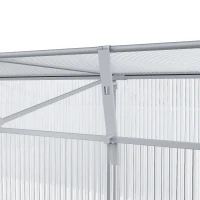 Outsunny 71" Cold Frame Greenhouse Aluminum Vented Easy Greenhouse Portable Raised Planter with Openable Top(m-9)