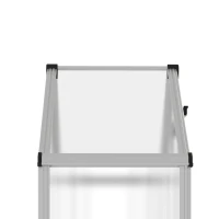 Outsunny 6.3' x 2.3' x 6.1' Outdoor Polycarbonate Greenhouse with 3-Tier Shelves, Cold Frame Greenhouse with Sliding Door and Aluminum Frame(m-10)