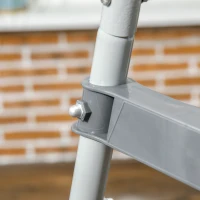 Outsunny 59" Above Ground Swimming Pool Ladder, A-Frame Deck Ladder with Top Platform, Non-slip Steps & Rounded Handrails for 43" Pool Wall Height, Gray(m-9)