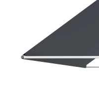 Outsunny 13' x 4' Retractable Awning, Garden Awnings for Doors and Windows with Easy Chain Operation and UV30+ Fabric, Sun Canopies for Patio, Deck, Balcony, and Yard, Dark Gray(m-9)