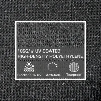 Outsunny 12' x 12' x 12' Triangle Sun Shade Sail with Led Lights, 90% UV Block Outdoor Shade Cloth Sunscreen Canopy for Lawn Patio Garden Yard,(m-4)