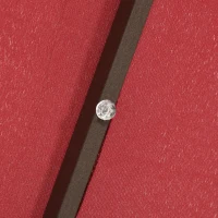 Outsunny 6.5x10ft Patio Umbrella Rectangle Solar Powered Tilt Aluminum Outdoor Market Parasol with LEDs Crank (Wine Red)(m-10)