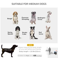 Aosom 2-in-1 Dog Bike Trailer Pet Stroller for Medium Dogs with Suspension, Hitch, Storage, Bicycle Cart Wagon Cargo Carrier Attachment for Travel, Blue(m-4)