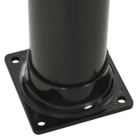 Outsunny 7.3FT 5.3 Gallon Solar Heated Shower, 2-Section Outdoor Shower with Shower Head, Foot Shower, Temperature Display for Backyard, Poolside, Spa, Beach, Black(m-9)