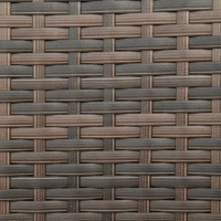 Outsunny Outdoor Dining Set for 6, Patio Dining Furniture Set with PE Wicker Chairs, Armrests, Acacia Wood Loveseat Bench & Dinner Table, Cushions, White(m-7)