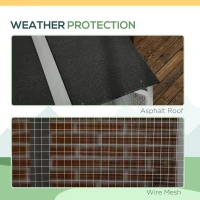 PawHut Catio Outdoor Cat Enclosure, Large Wood Kitten Cat House Enclosure with 3-Level Design, Weatherproof Roof, Big Hiding Areas, Multiple Platforms, Resting Box, 45"H, Gray(m-5)