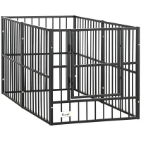 PawHut 33" - 60" x 31.5" Indoor & Outdoor Dog Playpen for Small & Medium Dogs, Dog Kennel Outdoor Playpen Dog Exercise Pen with Tall Height, Dog Run Enclosure(m-1)