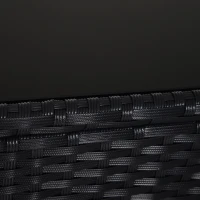 Outsunny 7pcs Wicker Rattan Sectional Set Outdoor Patio Sofa Table Footstools Set Garden Furniture with Cushions, Khaki(m-9)