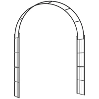Outsunny 7FT Garden Arch Trellis, Outdoor Wedding Arbor for Ceremony for Climbing Roses, Vines and Plants(m-2)
