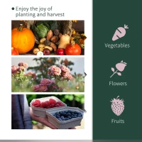 Outsunny 79" x 40" x 32" Transparent PVC Mini Tunnel Greenhouse Garden Green Grow Shed Portable Plant Flower Warm House Steel Frame Zipped Doors(m-6)