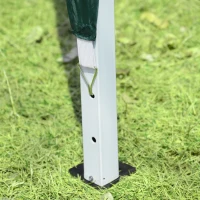 Outsunny 10'x10' Outdoor Pop Up Party Tent Gazebo Canopy with Carrying Bag (Green)(m-9)