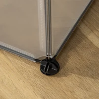 PawHut Pet Playpen Small Animal Cage Transparent Customizable Fence with Door for Hamster, Guinea Pigs, Chinchilla, 14 x 18 in(m-9)