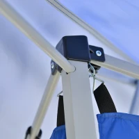 Outsunny 11' x 11' Instant Pop-up Party Tent Outdoor Activity Canopy Sun Shade Gazebo Shelter with Carrying Bag(m-8)