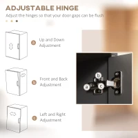 HOMCOM 71" Kitchen Buffet with Hutch, Pantry Storage Cabinet with Shelves, Open Microwave Countertop for Dining Room, Living Room, Grey(m-6)