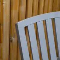 Outsunny Patio Wooden Rocking Chair, Outdoor Porch Rocker Chair with High back, Smooth Armrests, for Outdoor & Indoor Use, Grey(m-8)