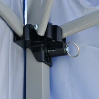 Outsunny 11' x 11' Instant Pop-up Party Tent Outdoor Activity Canopy Sun Shade Gazebo Shelter with Carrying Bag(m-9)