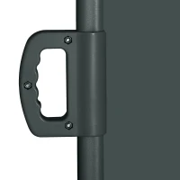 Outsunny 118" x 79" Retractable Side Awning Patio Outdoor Folding Privacy Screen with Resistance to UV Rays & Wind, Grey(m-10)