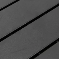 Outsunny 9 Pcs PP Interlocking Composite Deck Tile, 12" x 12" Outdoor Flooring Tiles for Indoor and Outdoor Use, Tools Free Assembly, Black(m-10)