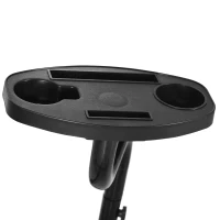 Outsunny Hammock Chair Stand Only, Metal C-Stand for Hanging Hammock Chair with Tray for Indoor, Outdoor, Porch, Patio, Black(m-10)